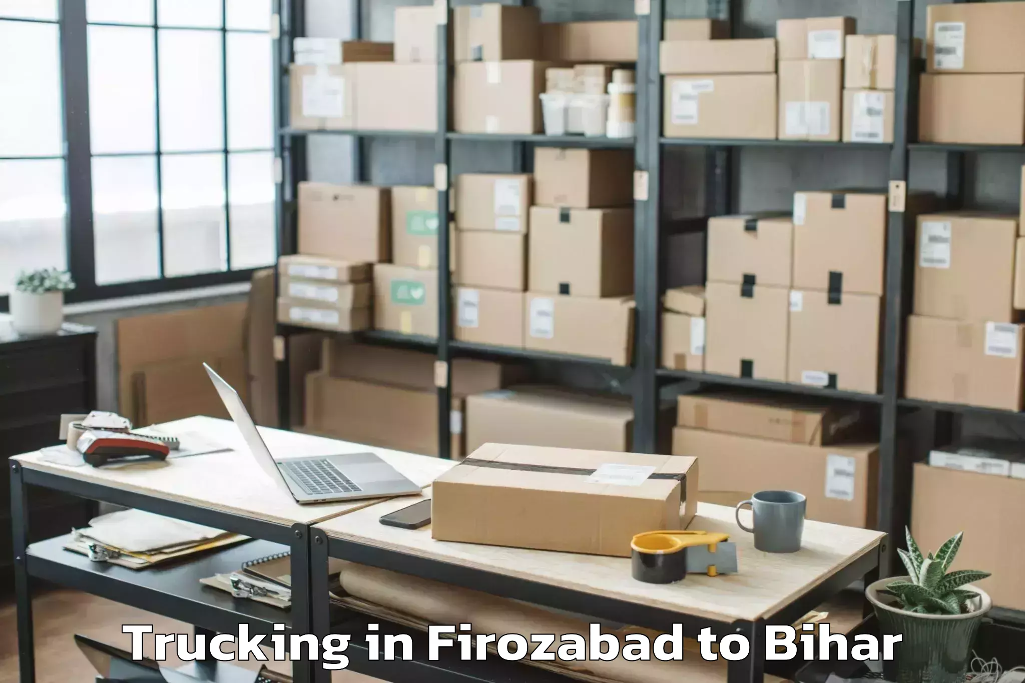 Top Firozabad to Sahuriya Trucking Available